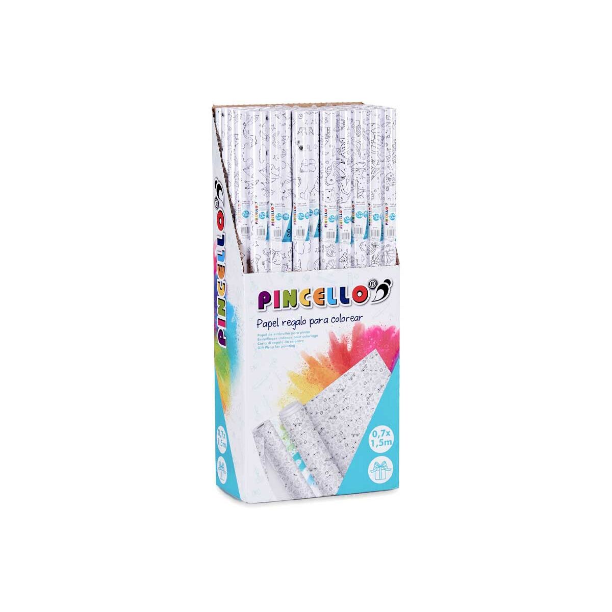 Presentpapper Pincello Vit 70 x 150 cm (50 antal)